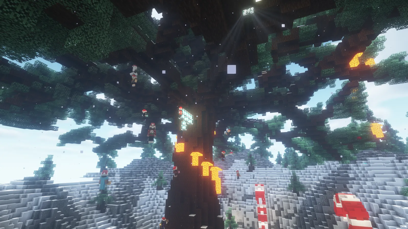 The giant Christmas tree