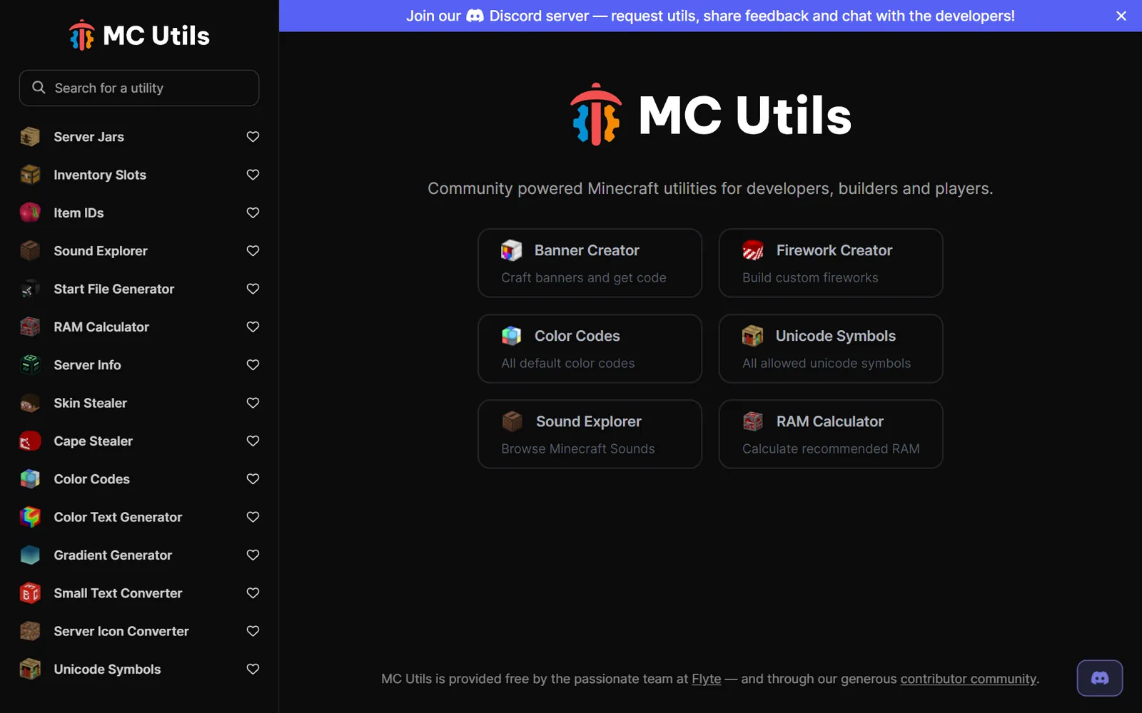 MC Utils home page