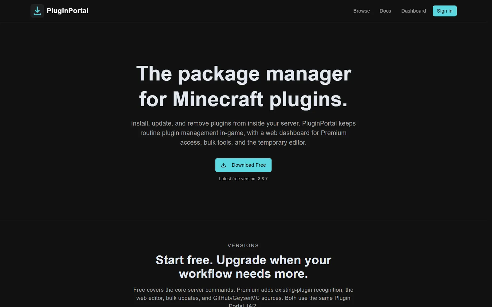 Plugin Portal website
